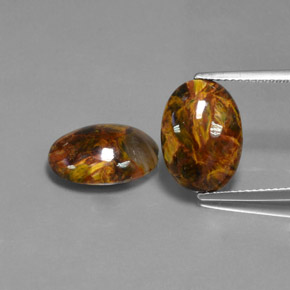 Gemme di Pietersite Multicolore naturale da  ct, Taglio ovale, Opaco