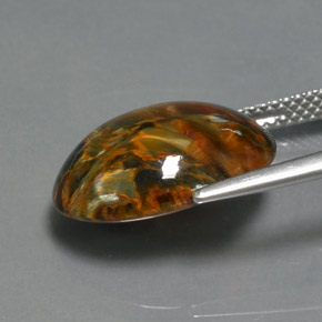 Pietersite Multicolore naturale da 7.00 ct, Taglio ovale, Opaco