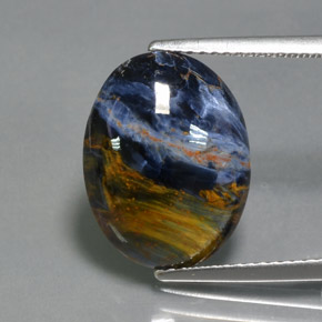 Pietersite Multicolore naturale da 5.30 ct, Taglio ovale, Opaco