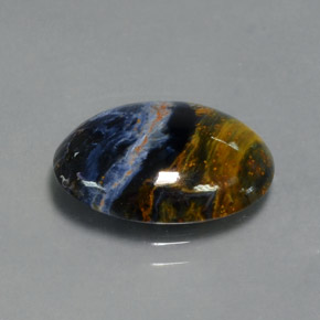 Pietersite Multicolore naturale da 5.30 ct, Taglio ovale, Opaco