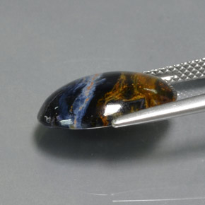 Pietersite Multicolore naturale da 5.30 ct, Taglio ovale, Opaco