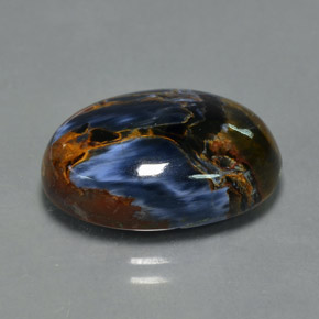 Pietersite naturale multicolore da 10,35 ct, taglio ovale, opaco