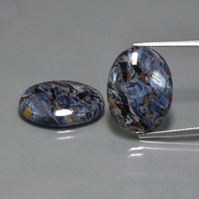 Gemme di Pietersite Multicolore naturale da  ct, Taglio ovale, Opaco