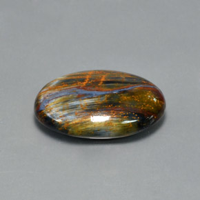 Pietersite Multicolore naturale da 10.47 ct, Taglio ovale, Opaco