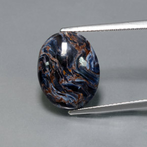 Pietersite Multicolore naturale da 7.11 ct, Taglio ovale, Opaco