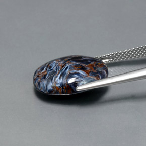 Pietersite Multicolore naturale da 7.11 ct, Taglio ovale, Opaco