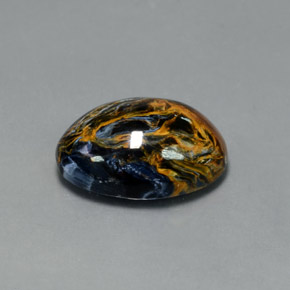 Pietersite naturale multicolore da 11,81 ct, taglio ovale, opaco
