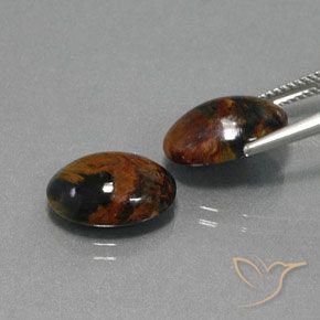 Gemme di Pietersite Multicolore naturale da 9.39 ct, Ovale, Opaco