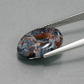 Pietersite Multicolore naturale da 4.49 ct, Taglio ovale, Opaco