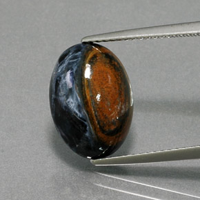 Pietersite Multicolore naturale da 5.18 ct, Taglio ovale, Opaco
