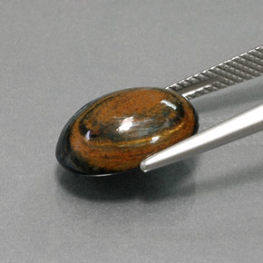 Pietersite Multicolore naturale da 5.18 ct, Taglio ovale, Opaco