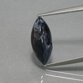 Pietersite Multicolore naturale da 2.55 ct, Taglio marquise, Opaco