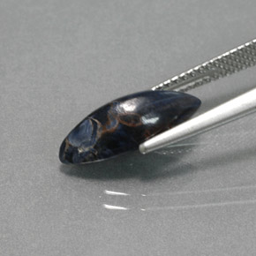 Pietersite Multicolore naturale da 2.55 ct, Taglio marquise, Opaco