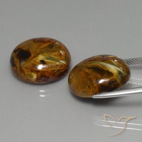Gemme di Pietersite Multicolore naturale da 34.12 ct, Rotondo, Opaco