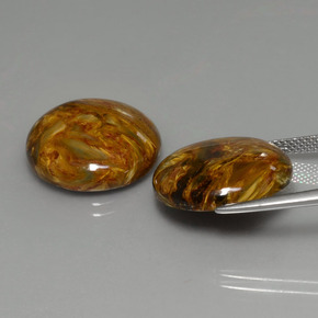 Gemme di Pietersite Multicolore naturale da  ct, Taglio rotondo, Opaco