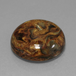 Pietersite Multicolore naturale da 15.43 ct, Taglio rotondo, Opaco