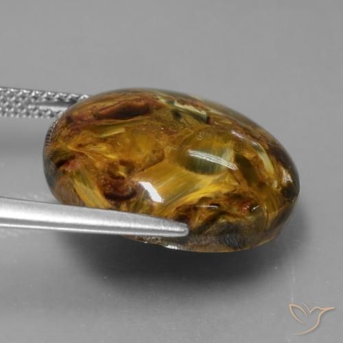 Pietersite Multicolore naturale da 15.32 ct, Rotondo, Opaco