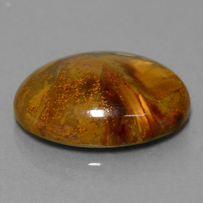 Pietersite naturale multicolore da 12,64 ct, taglio ovale, opaco