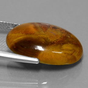 Pietersite naturale multicolore da 12,64 ct, taglio ovale, opaco