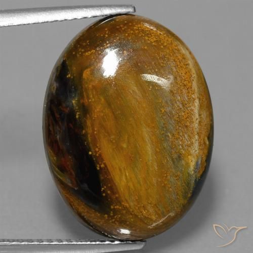 13.27ct Naturale Multicolore Pietersite, Ovale, Opaco
