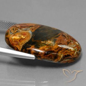 Pietersite Multicolore naturale da 31.05 ct, Ovale, Opaco