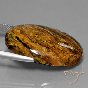 Pietersite Multicolore naturale da 34.44 ct, Ovale, Opaco