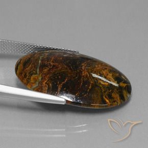 Pietersite Multicolore naturale da 19.62 ct, Ovale, Opaco