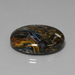 Pietersite naturale multicolore da 41,01 ct, taglio ovale, opaco