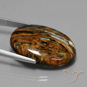 Pietersite Multicolore naturale da 33.05 ct, Ovale, Opaco
