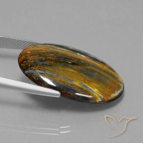 Pietersite Multicolore naturale da 21.88 ct, Ovale, Opaco