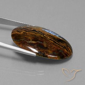 Pietersite Multicolore naturale da 19.63 ct, Ovale, Opaco