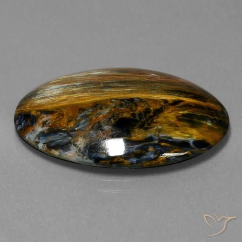 Pietersite Multicolore naturale da 24.82 ct, Ovale, Opaco