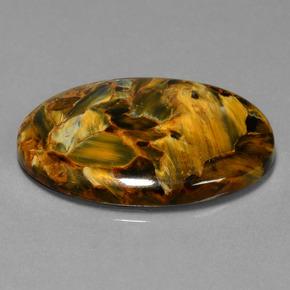 Pietersite naturale multicolore da 25,72 ct, taglio ovale, opaco