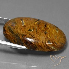 Pietersite Multicolore naturale da 40.92 ct, Ovale, Opaco