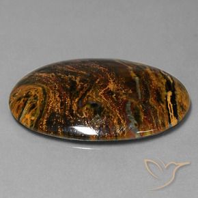 Pietersite Multicolore naturale da 21.92 ct, Ovale, Opaco