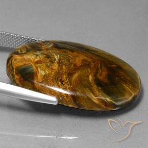 Pietersite Multicolore naturale da 28.36 ct, Ovale, Opaco