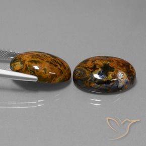 Gemme di Pietersite Multicolore naturale da 28.36 ct, Ovale, Opaco