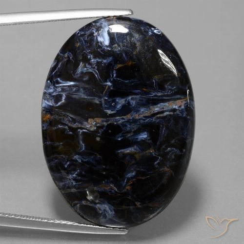 29.13ct Naturale Multicolore Pietersite, Ovale, Opaco