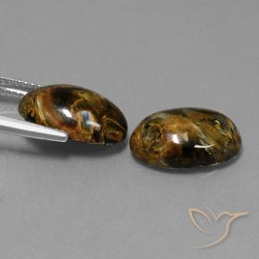 Gemme di Pietersite Multicolore naturale da 9.17 ct, Ovale, Opaco