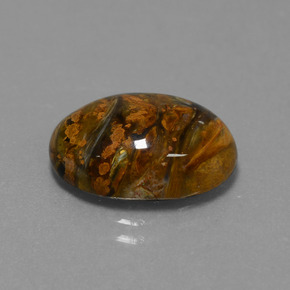 Pietersite Multicolore naturale da 7.60 ct, Taglio ovale, Opaco