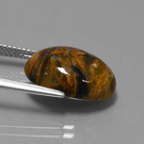 Pietersite Multicolore naturale da 7.60 ct, Taglio ovale, Opaco