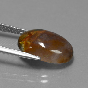 Pietersite Multicolore naturale da 7.21 ct, Taglio ovale, Opaco