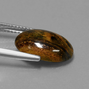 Pietersite Multicolore naturale da 3.99 ct, Taglio ovale, Opaco