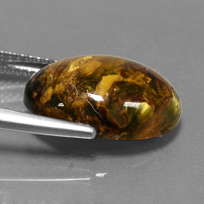 Pietersite Multicolore naturale da 7.62 ct, Taglio ovale, Opaco
