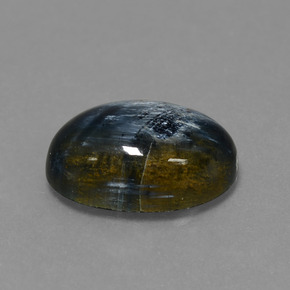 Pietersite naturale multicolore da 5,27 ct, taglio ovale, opaco