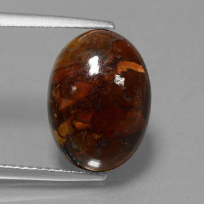 Pietersite Multicolore naturale da 6.18 ct, Taglio ovale, Opaco