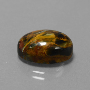 Pietersite naturale multicolore da 6,15 ct, taglio ovale, opaco