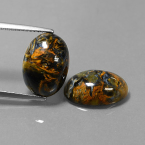 Pietersite naturale multicolore da  ct, taglio ovale, opaco