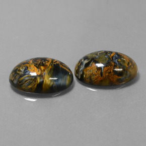 Pietersite naturale multicolore da  ct, taglio ovale, opaco