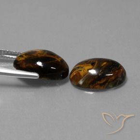 Gemme di Pietersite Multicolore naturale da 9.80 ct, Ovale, Opaco